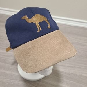 Vintage 1990s Joe Camel Logo Blue and Tan Cap